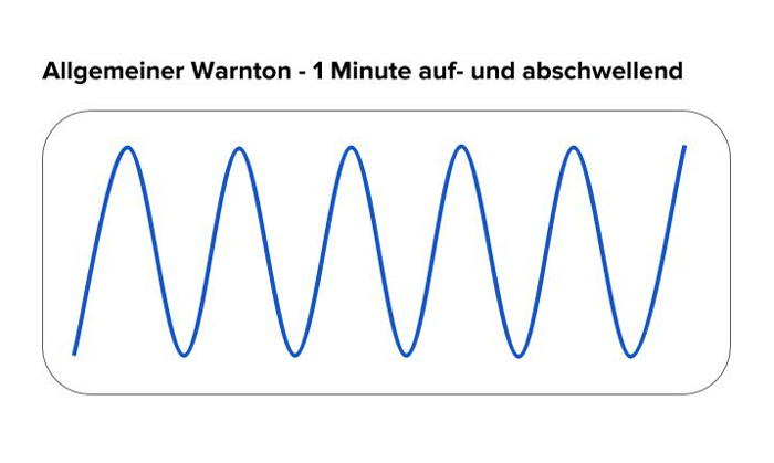 Sirenensignal ""Warnung" Warnsignal - Sirenensignal