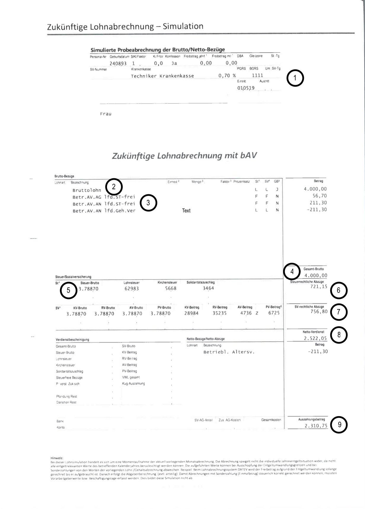 Betriebliche Altersvorsroge Lohnabrechnung Einfach Erklart