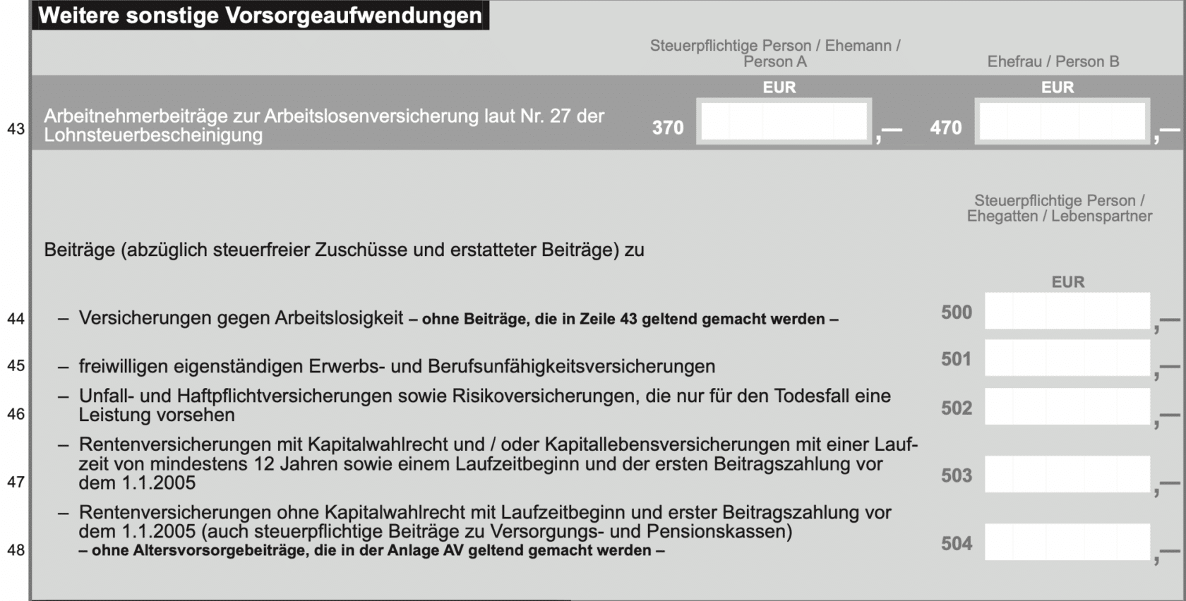 kann man hausratversicherung von der steuer absetzen
